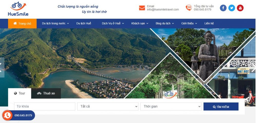 Công ty dịch vụ thuê xe Nụ Cười Huế