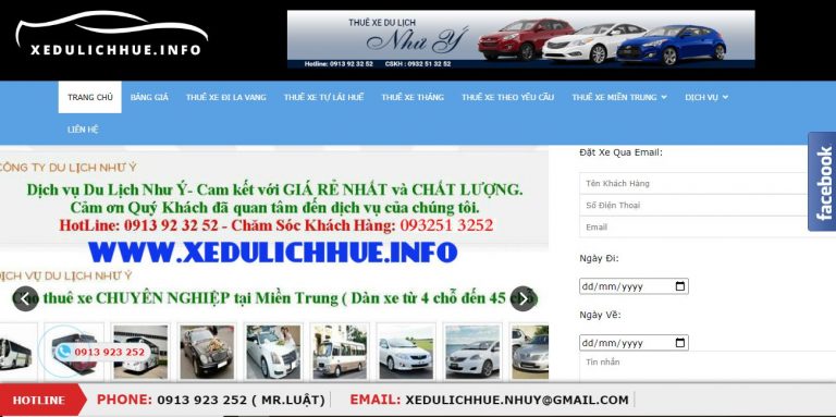 Công ty dịch vụ thuê xe - Du lịch Như Ý