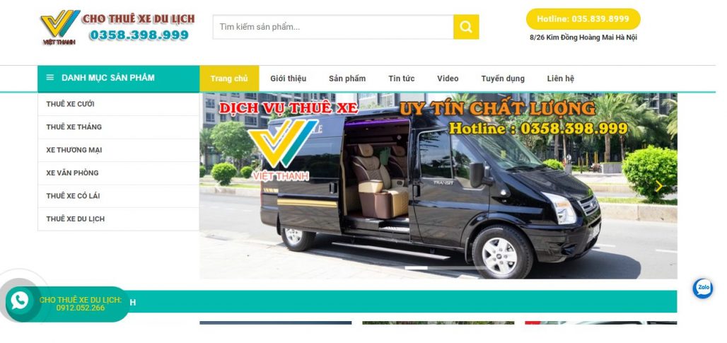 Công ty thuê xe du lịch Việt Thanh