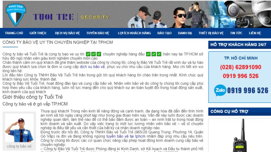 Top 10 công ty dịch vụ bảo vệ uy tín tại TPHCM 2021