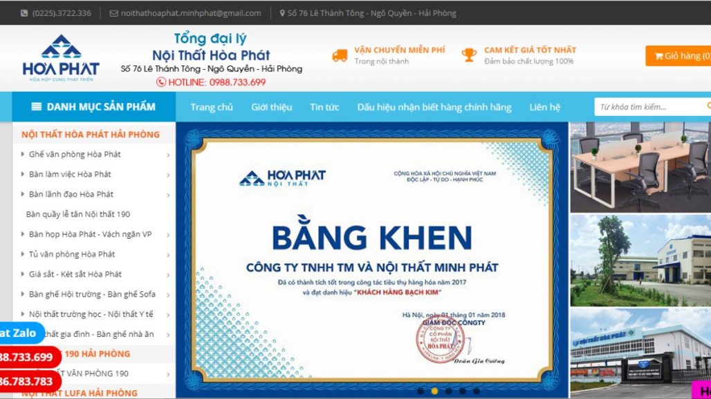 Top 9 công ty nội thất uy tín nhất tại Hải Phòng 2021