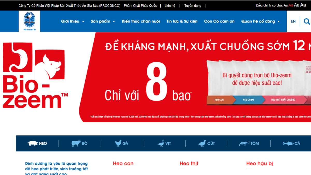 TOP 10 CÔNG TY THỨC ĂN CHĂN NUÔI UY TÍN TẠI VIỆT NAM 2021