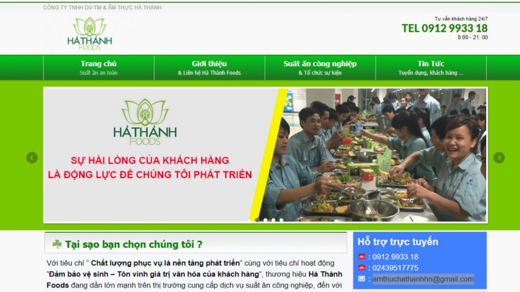 Top 10 công ty suất ăn công nghiệp uy tín tại Hà Nội 2021