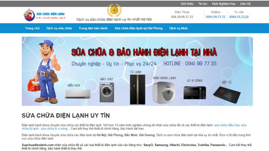 Top 9 dịch vụ sửa điều hòa tủ lạnh máy giặt uy tín ở Hà Nội 2021