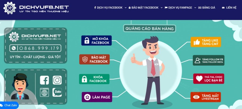 Dịch vụ tăng like Facebook DICHVUFB.NET