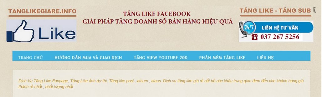 Dịch vụ tăng like Facebook giá rẻ