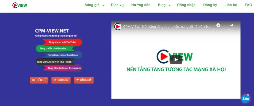 Dịch vụ tăng sub view Youtube CPM