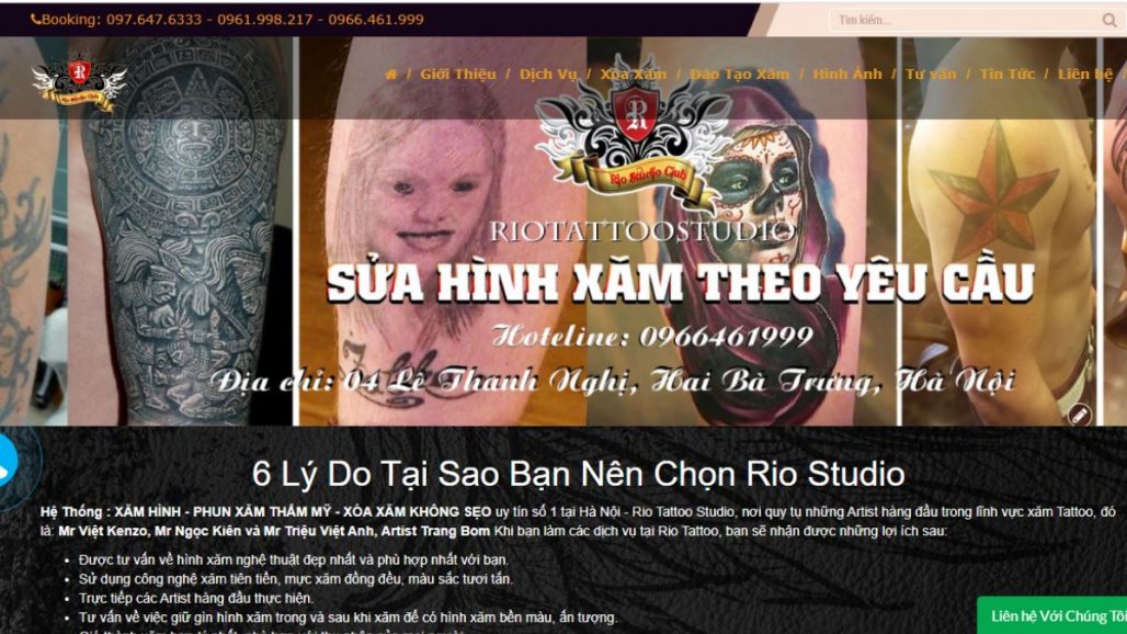 Top 10 dịch vụ xăm hình nghệ thuật uy tín tại Hà Nội