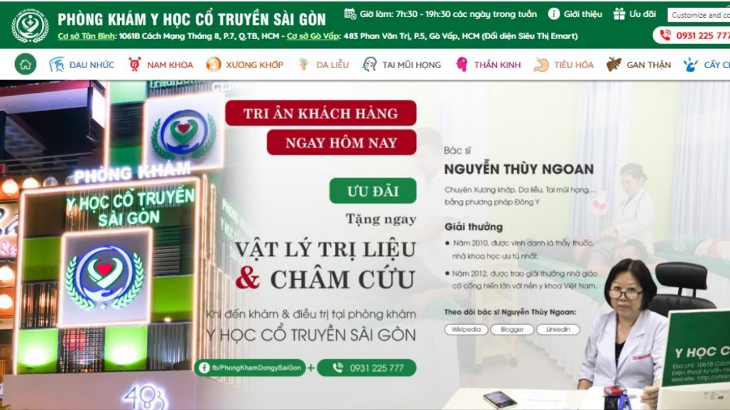 Top 10 phòng khám đông y uy tín nhất tại TPHCM 2021