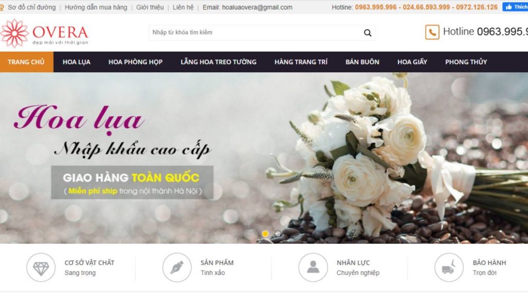 Top 10 shop bán hoa giả đẹp và uy tín nhất Hà Nội 2021