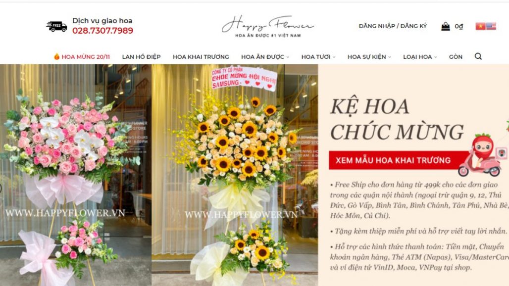 Top 10 shop bán hoa tươi uy tín nhất tại TPHCM 2021