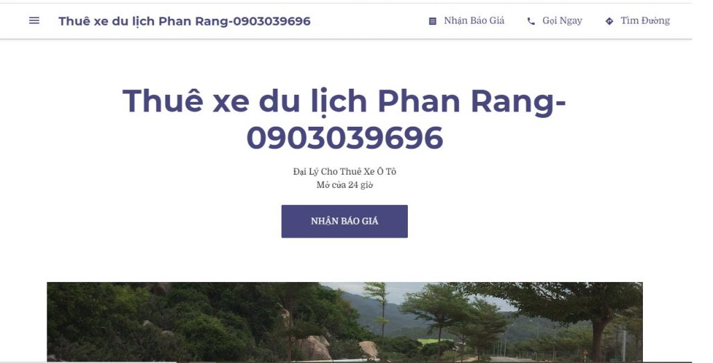 Công ty dịch vụ thuê xe du lịch Phan Rang