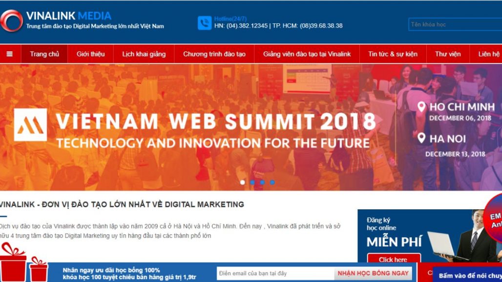Top 10 trung tâm đào tạo Digital Marketing uy tín tại Việt Nam 2021