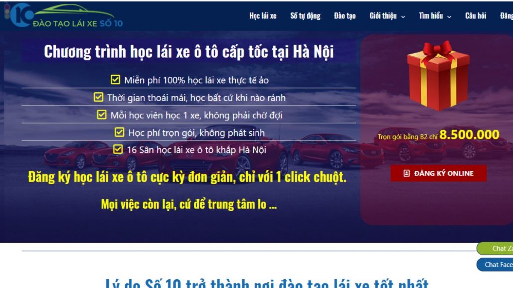 Top 10 Trung tâm đào tạo lái xe uy tín nhất tại Hà Nội 2021