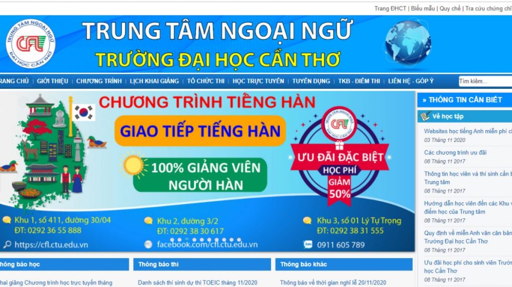 Top 6 trung tâm tiếng Anh uy tín tại Cần Thơ 2021