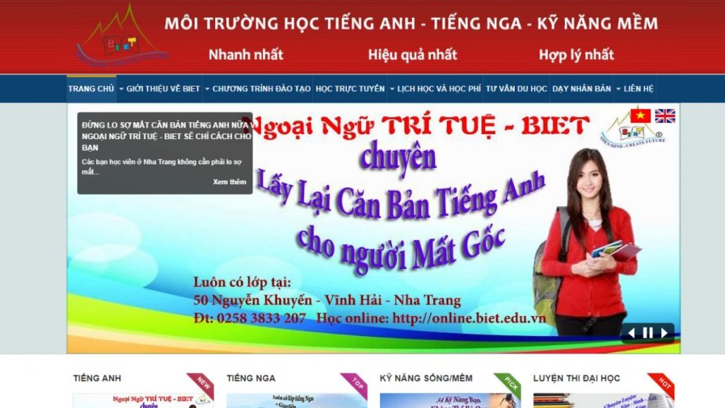 Top 7 trung tâm tiếng Anh uy tín tại Nha Trang - Khánh Hòa 2021