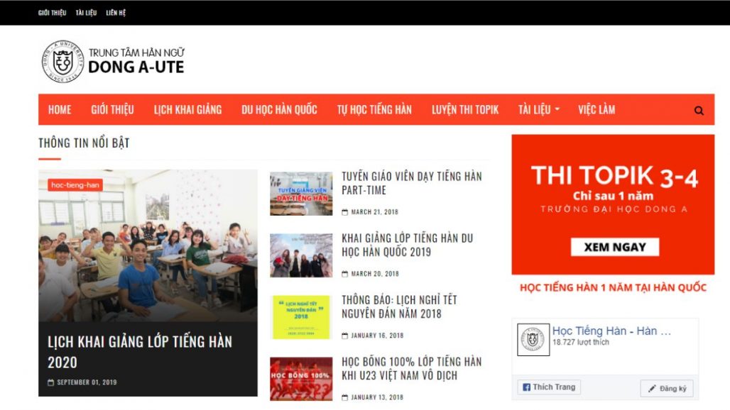 Top 8 trung tâm tiếng Hàn Quốc uy tín tại TPHCM