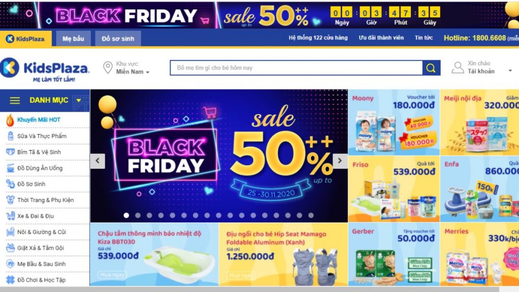 Top 10 website bán đồ mẹ và bé uy tín tại Việt Nam
