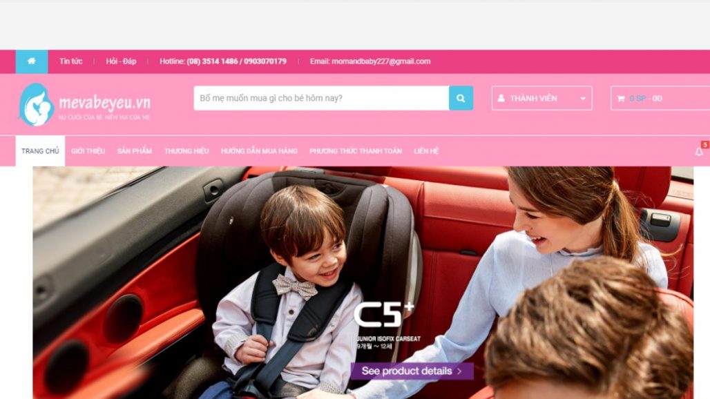 Top 10 website bán đồ mẹ và bé uy tín tại Việt Nam