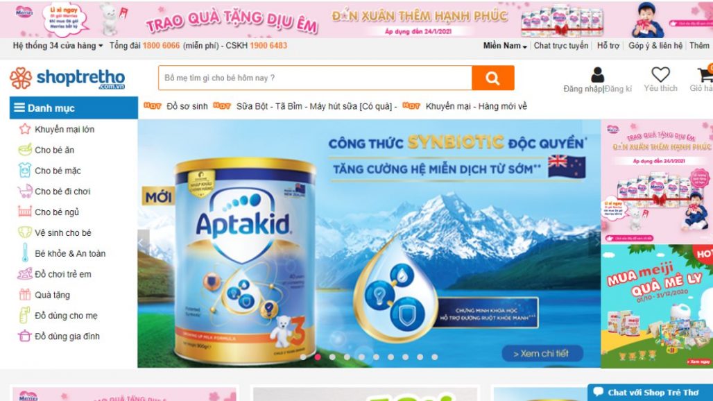 Top 10 website bán đồ mẹ và bé uy tín tại Việt Nam