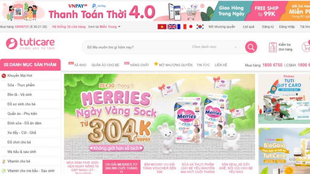 Top 10 website bán đồ mẹ và bé uy tín tại Việt Nam