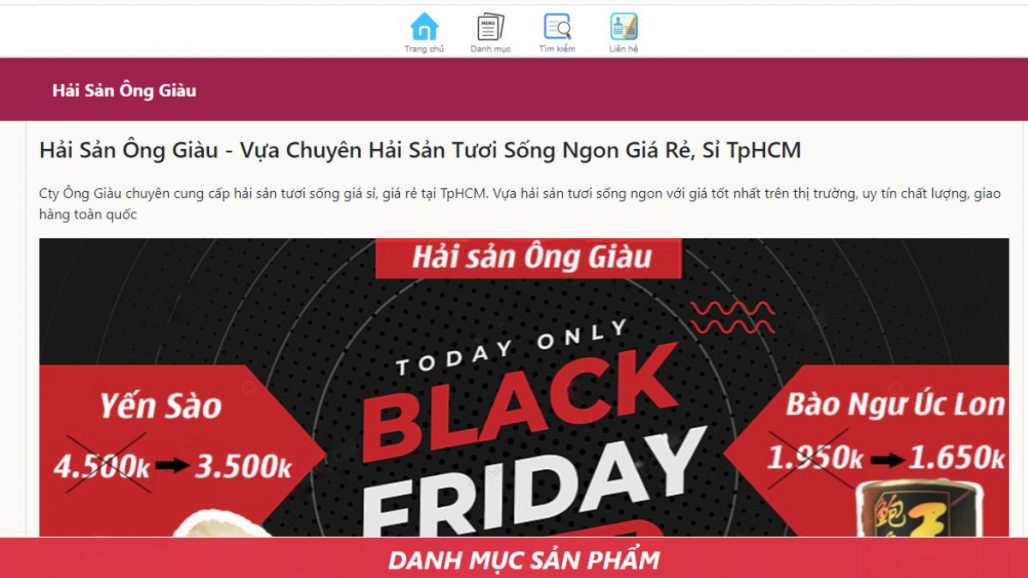 Top 10 website bán hải sản tươi sống online uy tín ở TPHCM
