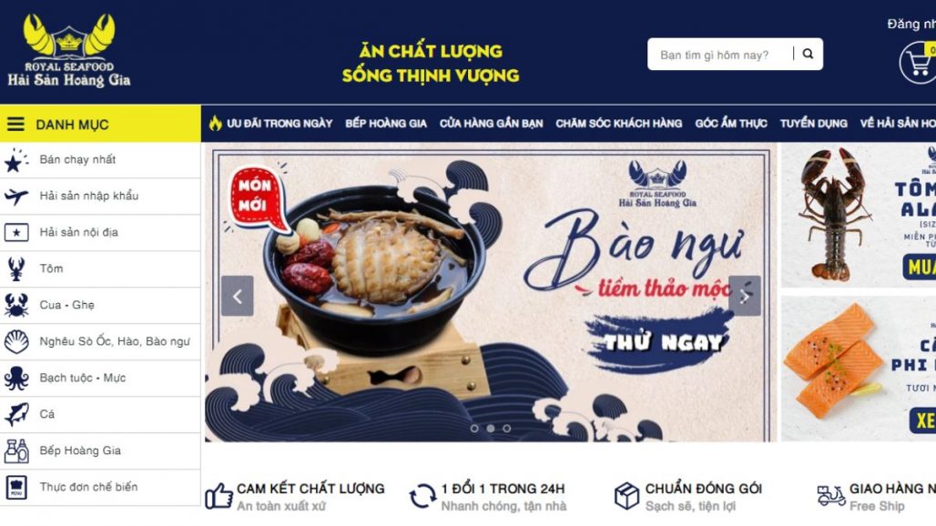 Top 10 website bán hải sản tươi sống online uy tín ở TPHCM