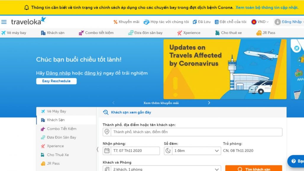 TOP 10 WEBSITE ĐẶT PHÒNG KHÁCH SẠN ONLINE UY TÍN 2021
