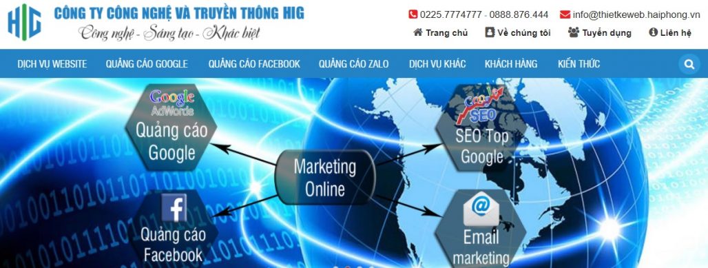Công ty chạy quảng cáo Google Adwords HIG