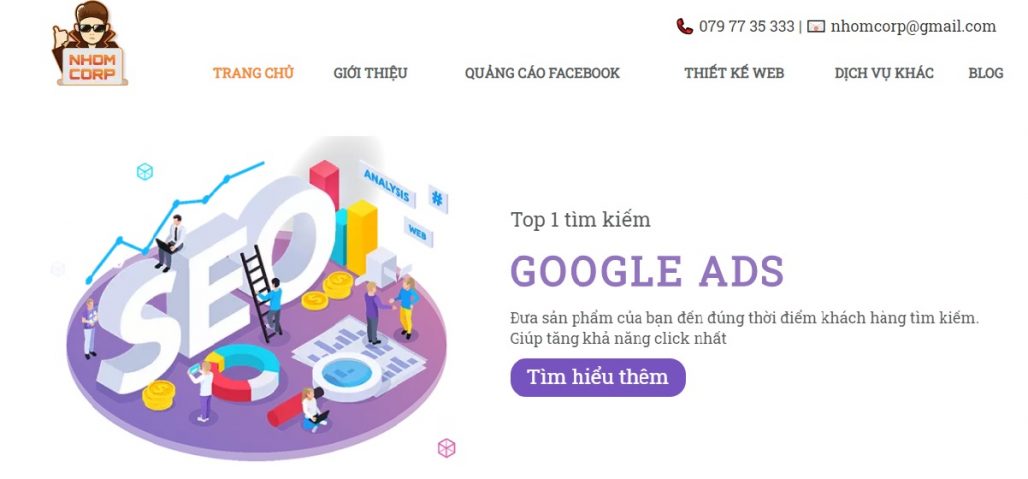 Công ty chạy quảng cáo Google Adwords NhomCorp