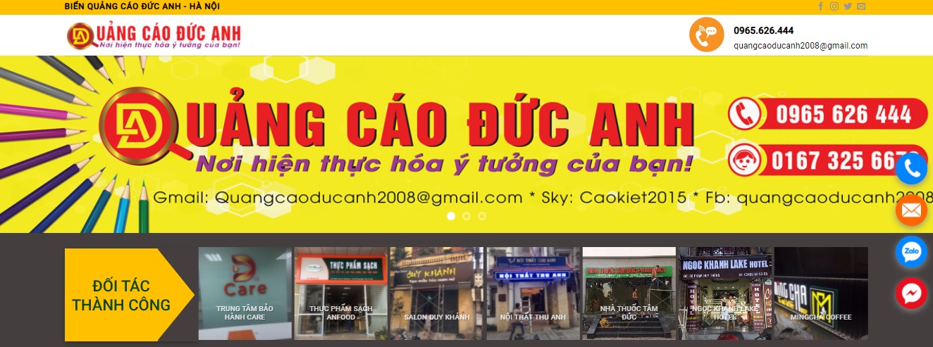 Công ty thi công bảng hiệu quảng cáo Đức Anh