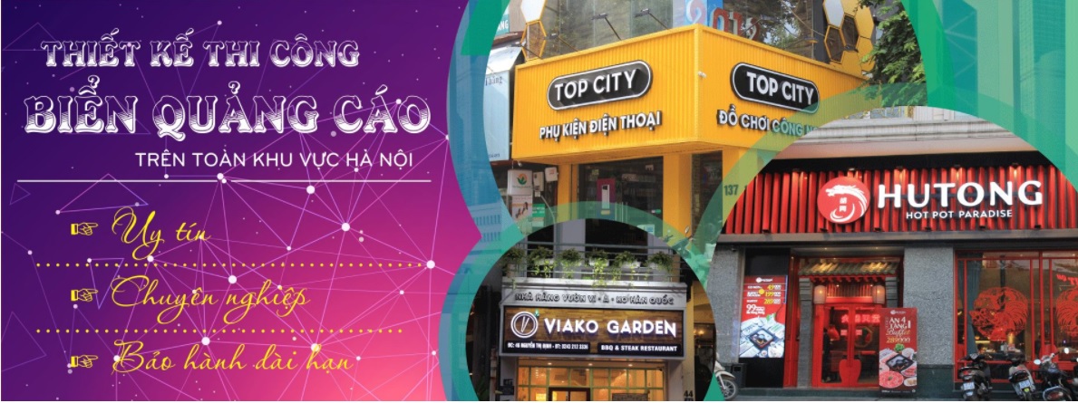 Công ty thi công bảng hiệu quảng cáo LED Việt Á