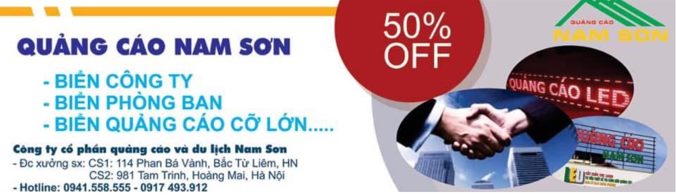 Công ty thi công bảng hiệu quảng cáo Nam Sơn