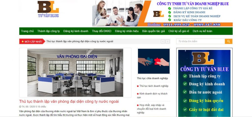Dịch vụ thành lập công ty BLUE