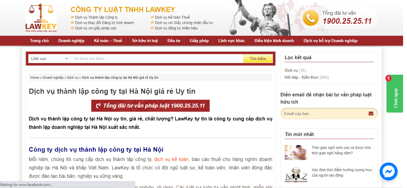 Dịch vụ thành lập công ty LAWKEY