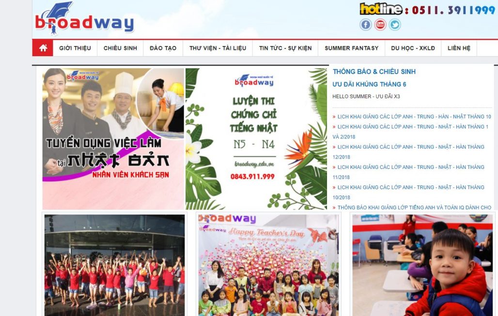 Trung tâm tiếng Nhật - Ngoại ngữ quốc tế Broad Way