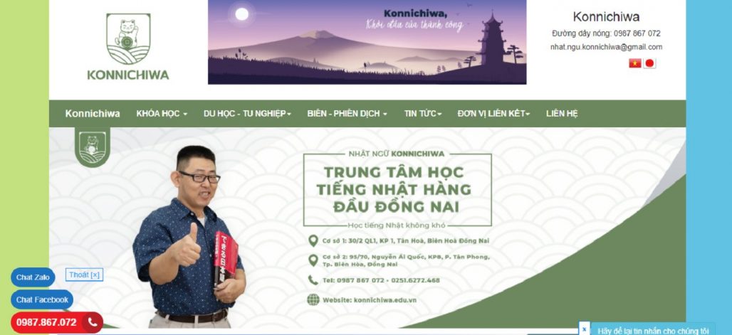 Trung tâm tiếng Nhật - Nhật ngữ Konnichiwa