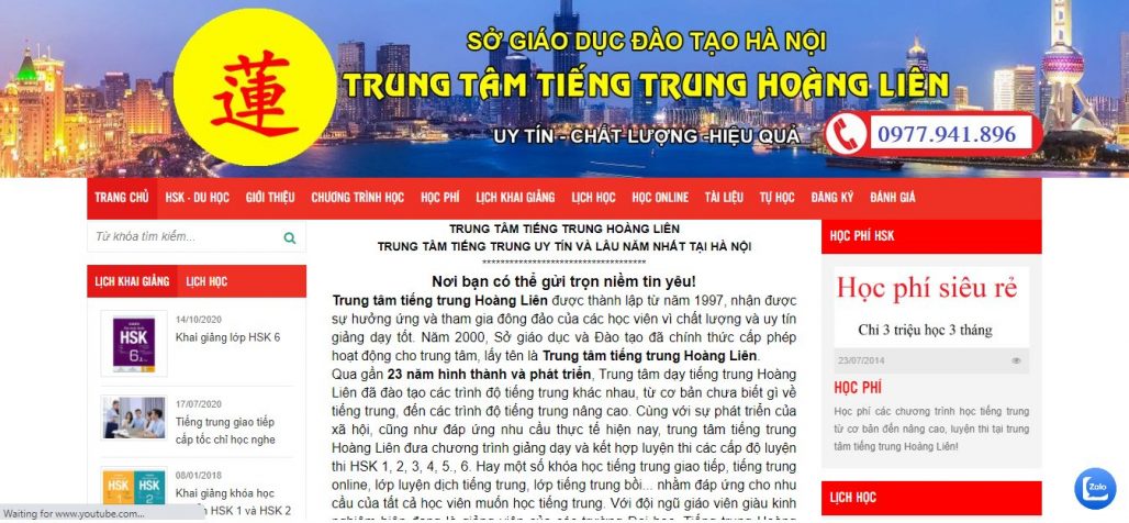 Trung tâm tiếng Trung Hoàng Liên