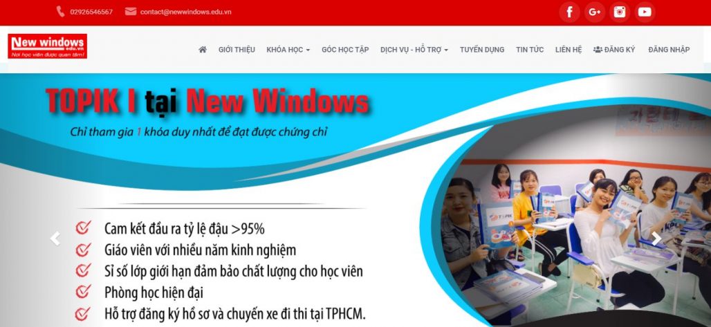 Trung tâm tiếng Trung - Ngoại ngữ New Window