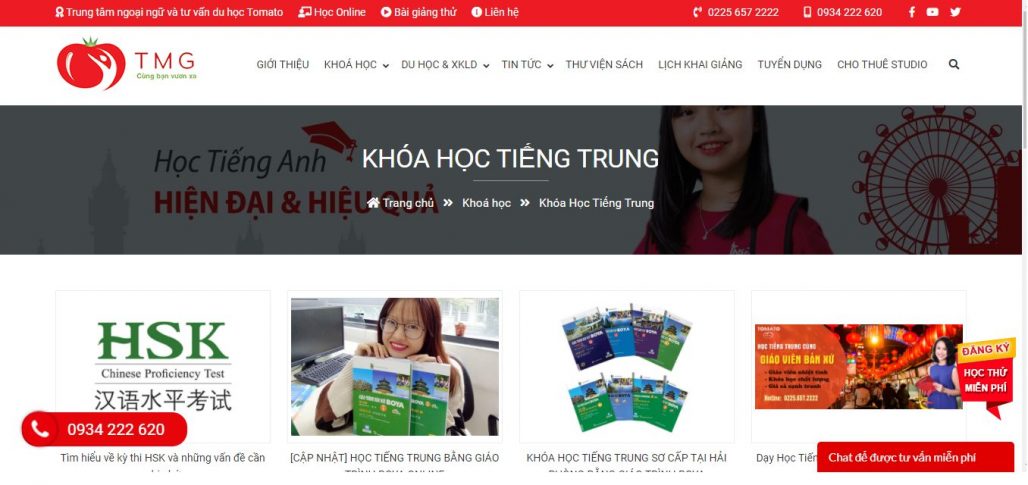 Trung tâm tiếng trung - Ngoại Ngữ Tomato