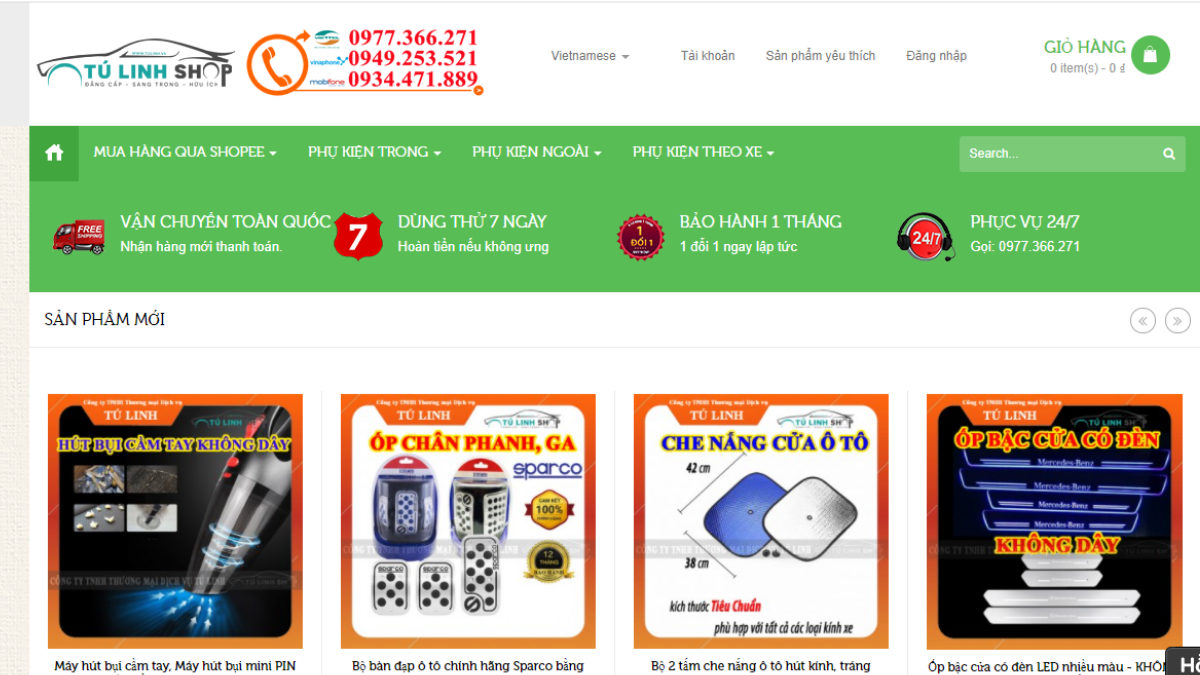 Công ty phụ kiện xe hơi Tú Linh