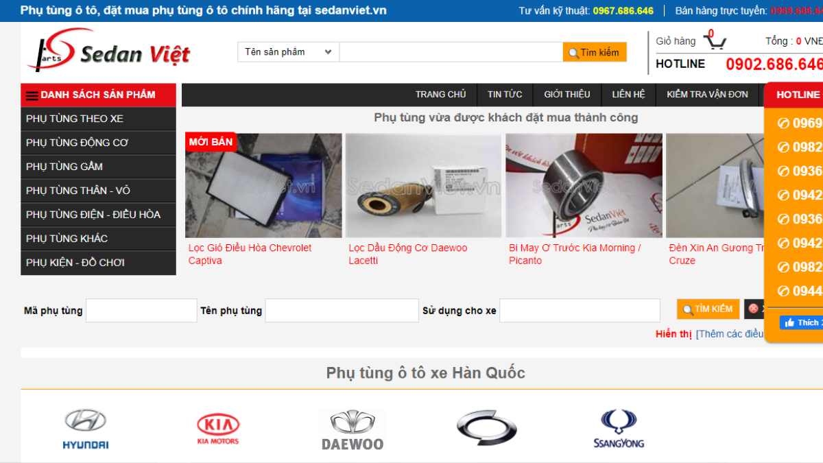 Công ty phụ tùng - phụ kiện - đồ chơi ô tô SEDAN VIỆT