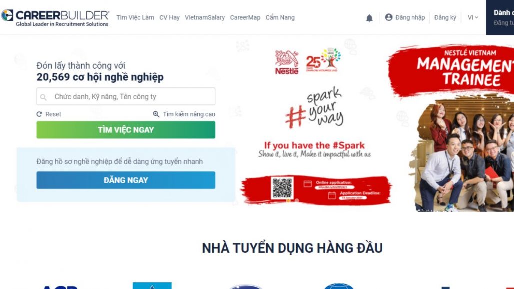 Top 10 website tìm việc làm tốt nhất tại Việt Nam