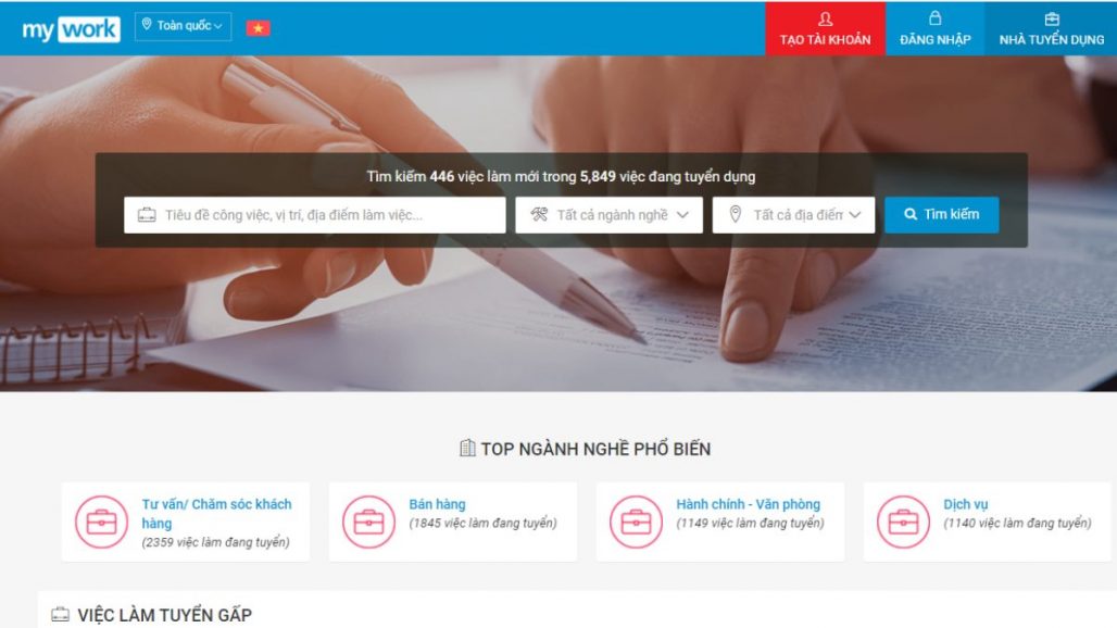 Top 10 website tìm việc làm tốt nhất tại Việt Nam