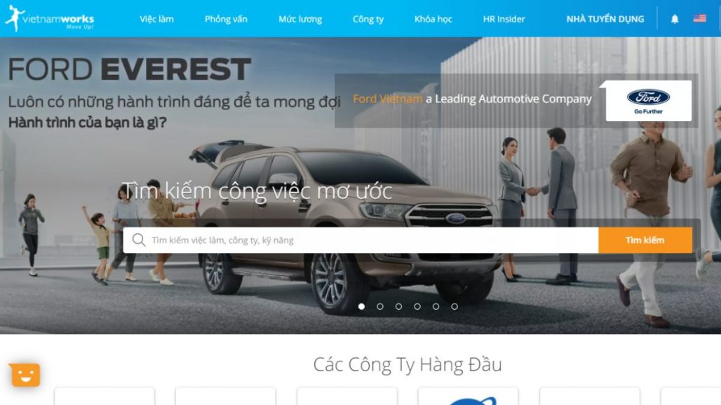 Top 10 website tìm việc làm tốt nhất tại Việt Nam