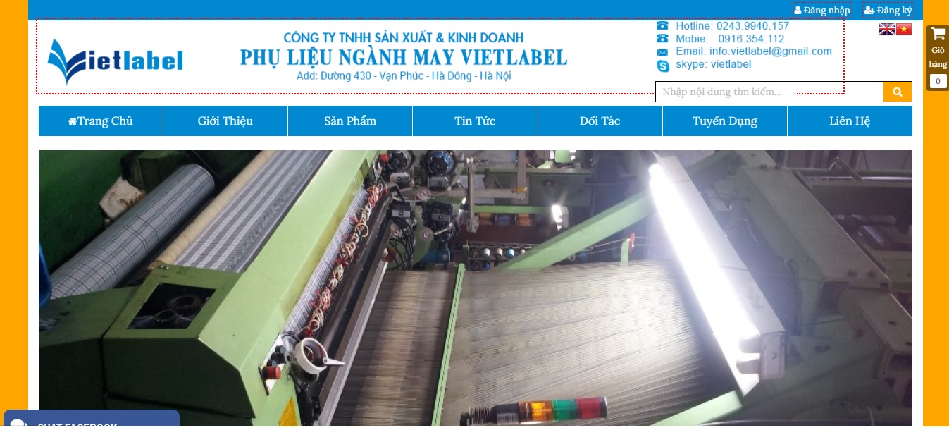 Công ty TNHH SX KD phụ liệu ngành may VIETLABEL