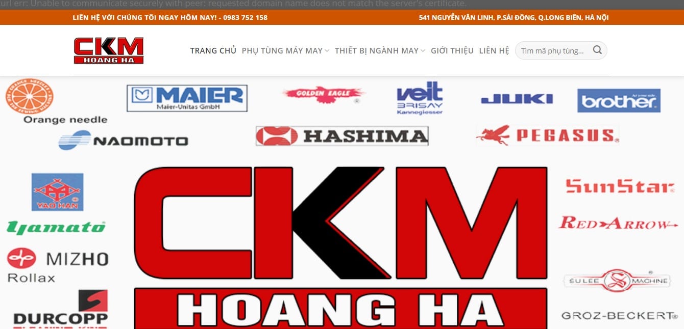 Công ty cung cấp máy móc ngành may Hoàng Hà