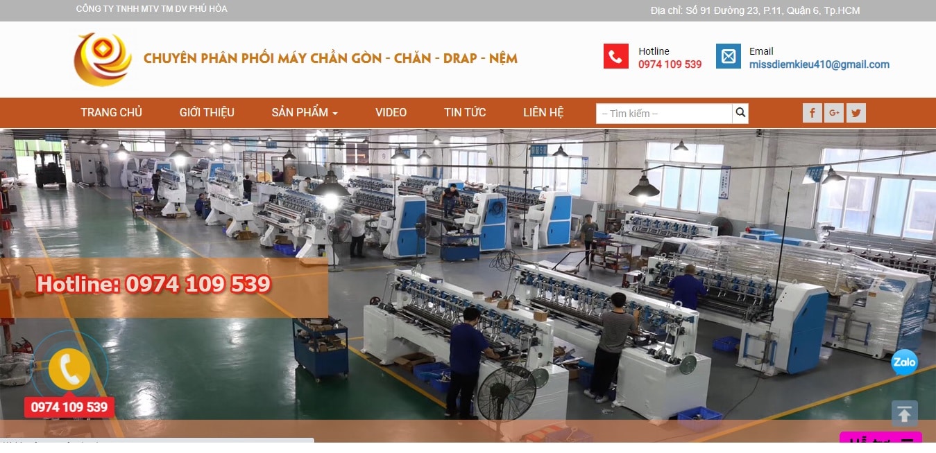 Công ty cung cấp máy móc ngành may PHÚ HÒA