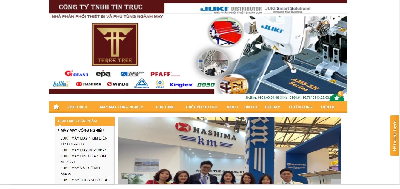 Công ty cung cấp máy móc ngành may Tín Trực