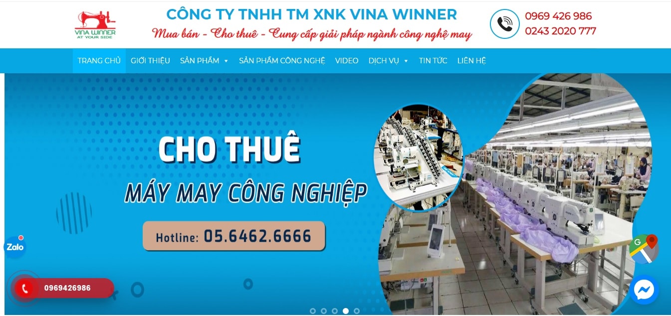 Công ty cung cấp máy móc ngành may - Vina Winner